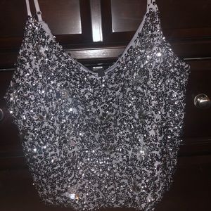 Express Sequin Cropped Tank - ERA’s Outfit Alert!